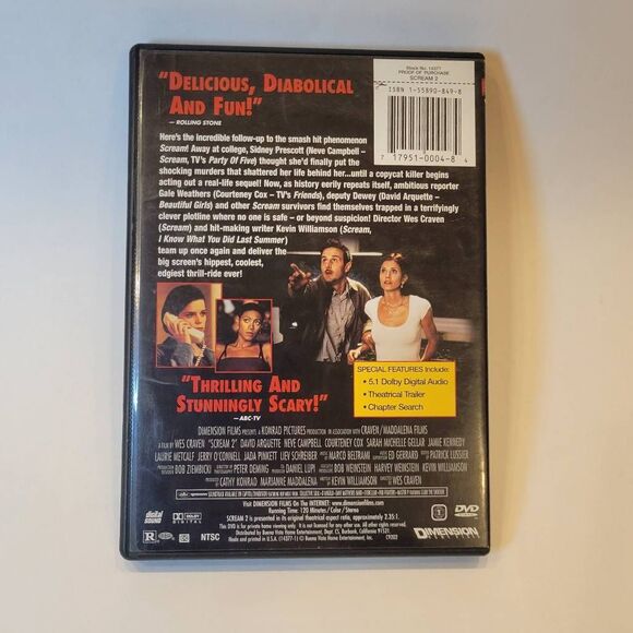 Scream 2 (1997) DVD - Pre-owned - Picture 2 of 4